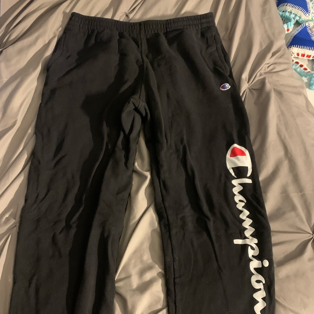 Boys black champion joggers